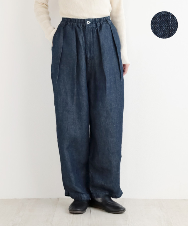 nofl】リネンデニムパンツ 644211610 | ナチュラル服通販サイト nofl